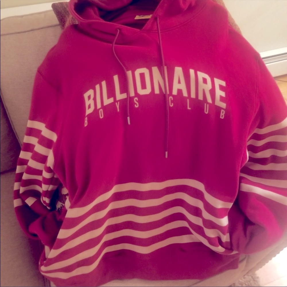 Men’s Billionaire Boys Club Red strip hoodie